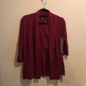 Comfortable and stretchy wine colored sweater